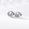 Cosplay Jewelry Accessories Titanium Steel Stud Earrings For Women Men Character Ace Dissymmetry Face Earring Fashion Jewelry 4