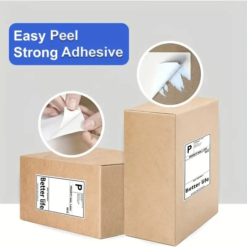 Durable Direct Thermal Shipping Labels, 4x6 Inch, 500-Pack - Water & Grease Resistant with Strong Adhesive