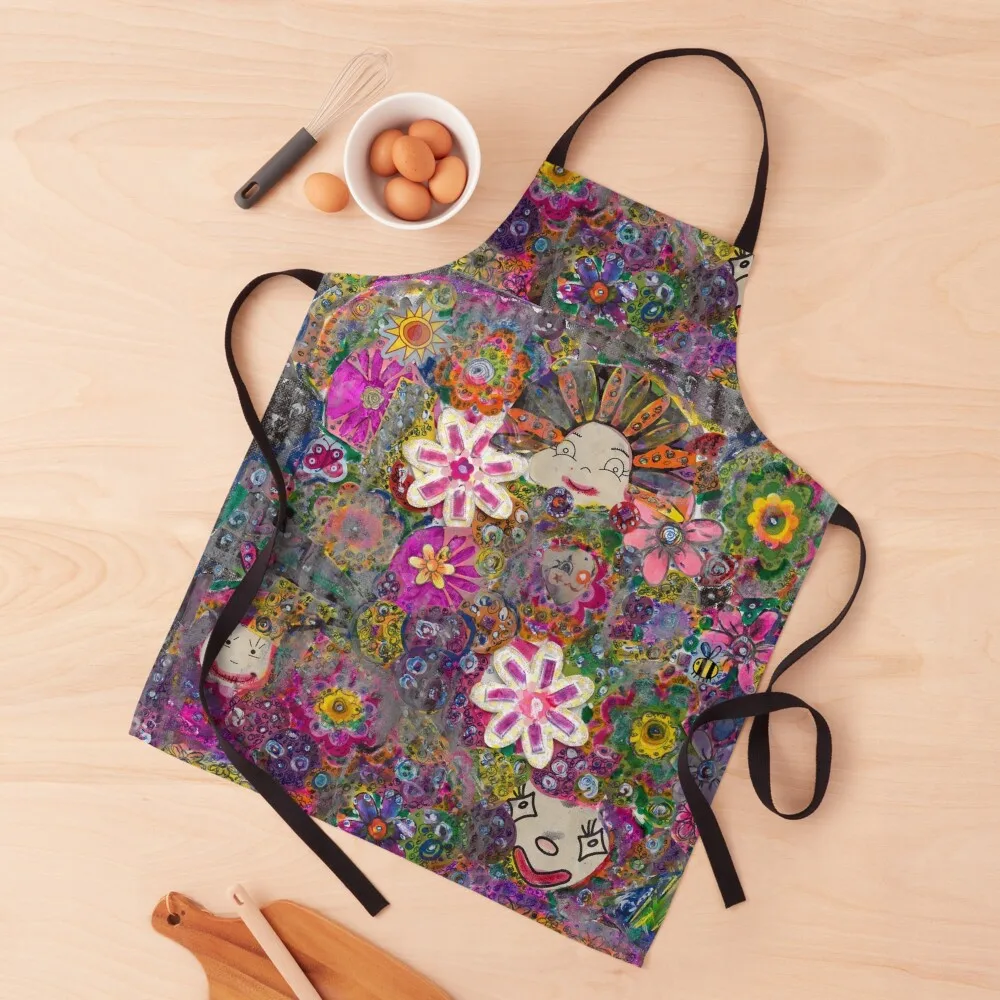 

Flowers and faces Apron For Man kitchen gadgets Dress kitchen and home Apron
