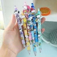 48 шт. Kawaii Snoopy Paster гелевая ручка мультфильм 0,5 черный пресс ручка для подписи студенческие канцелярские товары оптом — изображение 3