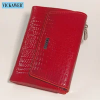 Free Gift Genuine Leather Short Wallet for Women Fashion Card Holder Money Clip Female Coin Purses Women's Mini Wallets - Image 6