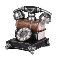 Phone Telephone Piggy Bank Retro Decor Exquisite Coin Container Toy Child Kid Phones 1