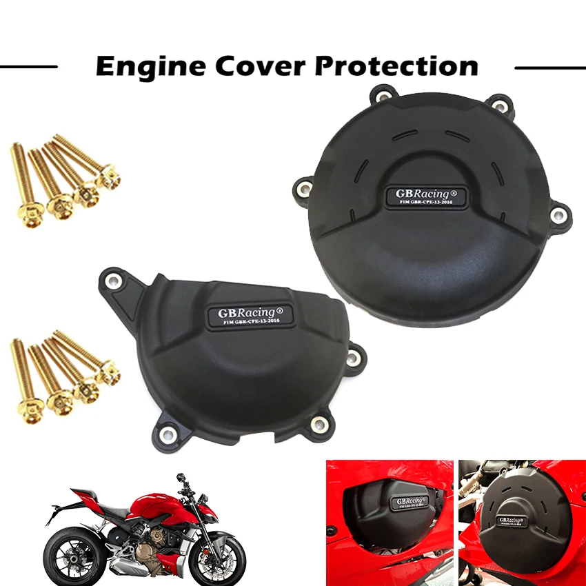 Motorcycles Engine cover Protection case Motorcycle engine cover engine cover protector motorcycle accessory set For DUCATI PANIGALE V4 V4S 2018-Engine Covers Protectors