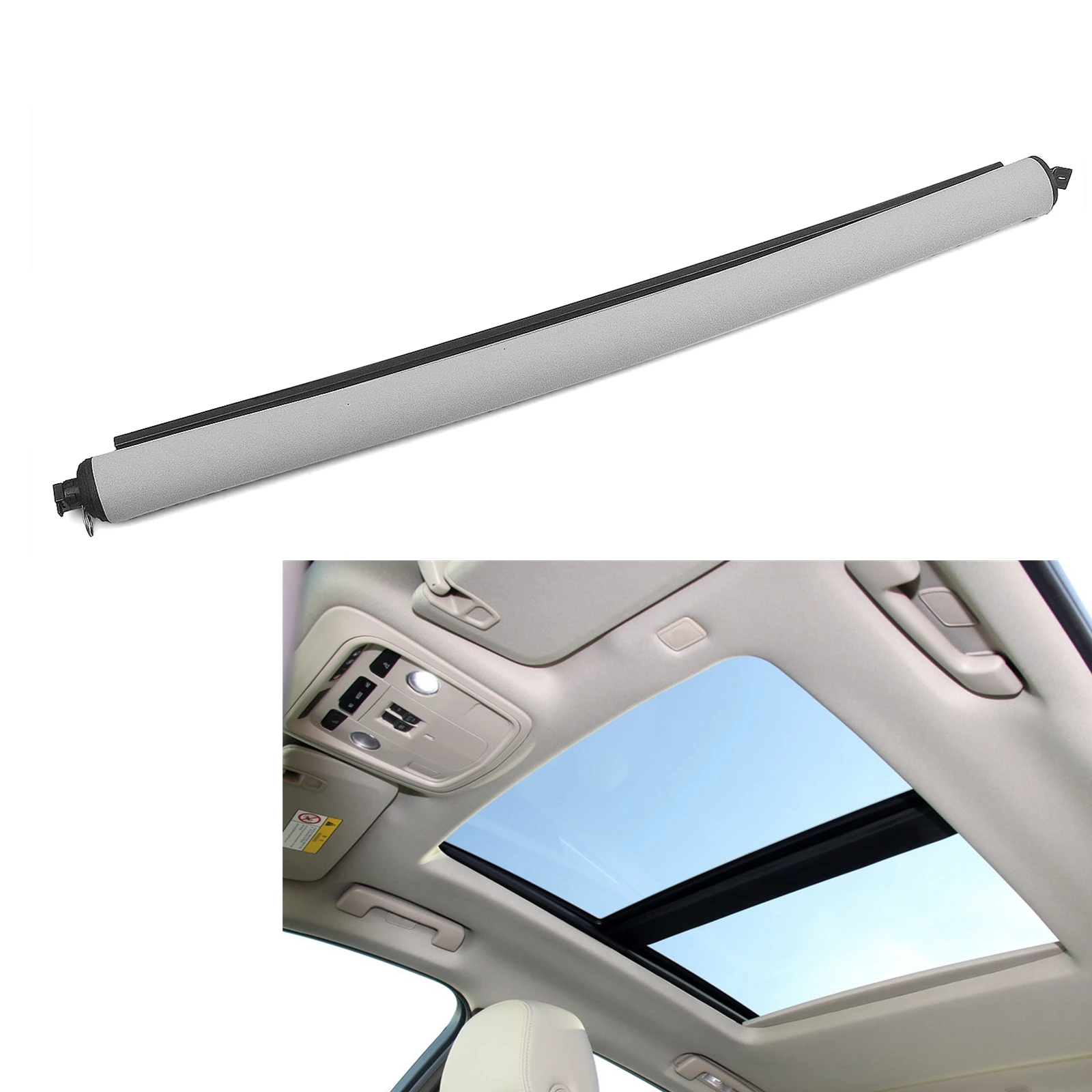 

Sunroof Shade Curtain Cover For Cadillac XTS 2013-2018 25962187 22889266 Black Car Window Dome Sun Roof Shield Roller Sunshade