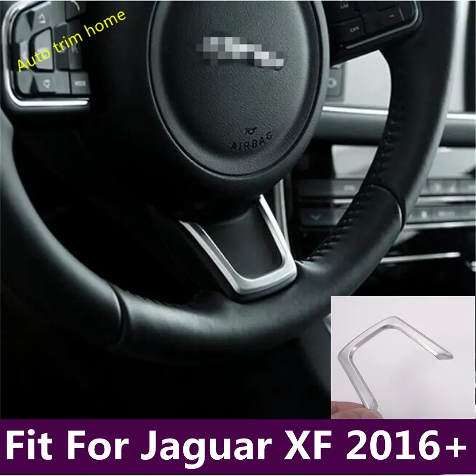 

Matte / Carbon Fiber Look Steering Wheel Shape U Decoration Frame Cover Trim Fit For Jaguar XF 2016 - 2019 Auto ABS Accessories