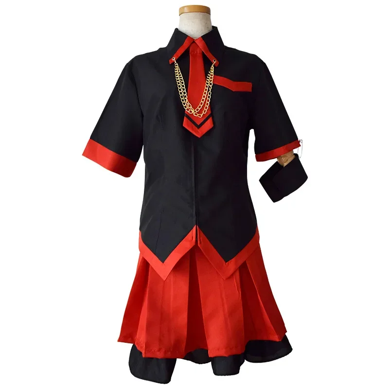 

Аниме кровавый C Косплей Kisaragi Saya Cos Хэллоуин Женская повседневная форма JK полный комплект (топ + юбки + галстук)