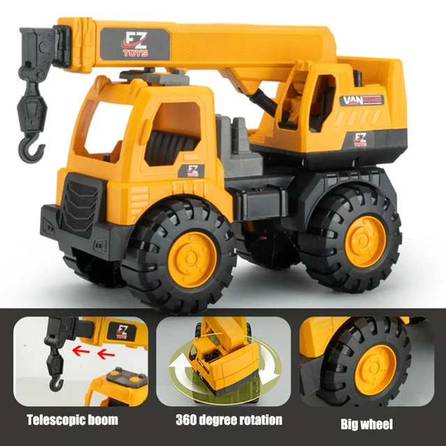 Simulation Classic Big Size Engineering Car Toys Excavator Model Tractor Toy Boys Children Truck Model Car Toys for Kid Gift 5