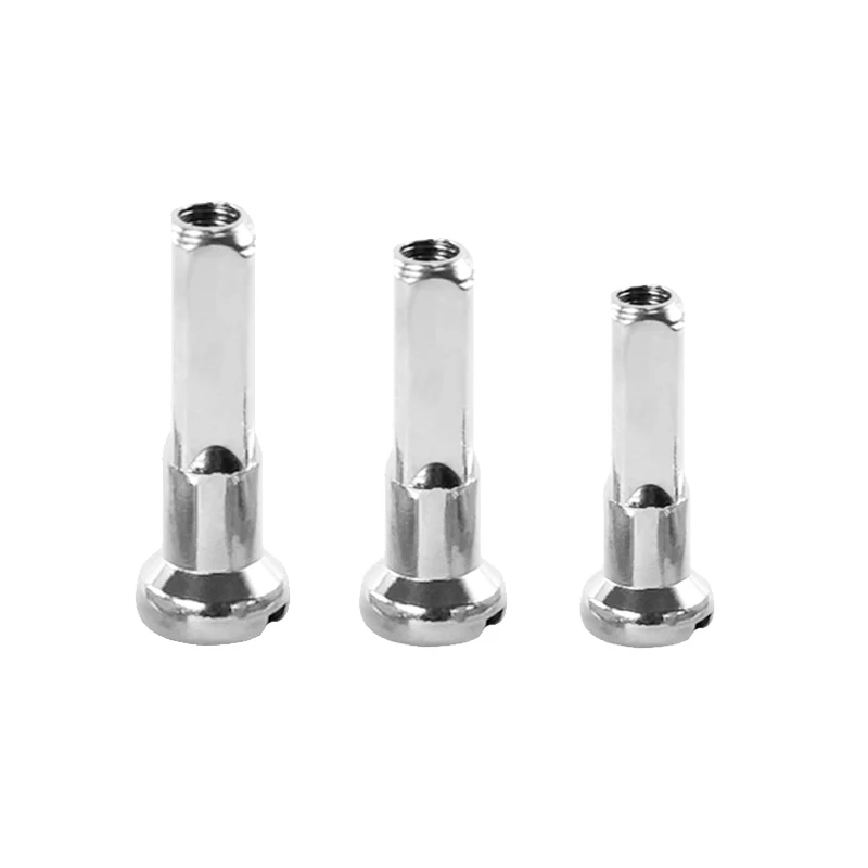 50pcs Brass Nipples 13G 14G Silver Black 12mm 16mm Bicycle Spoke Nipples For MTB Road Bikes