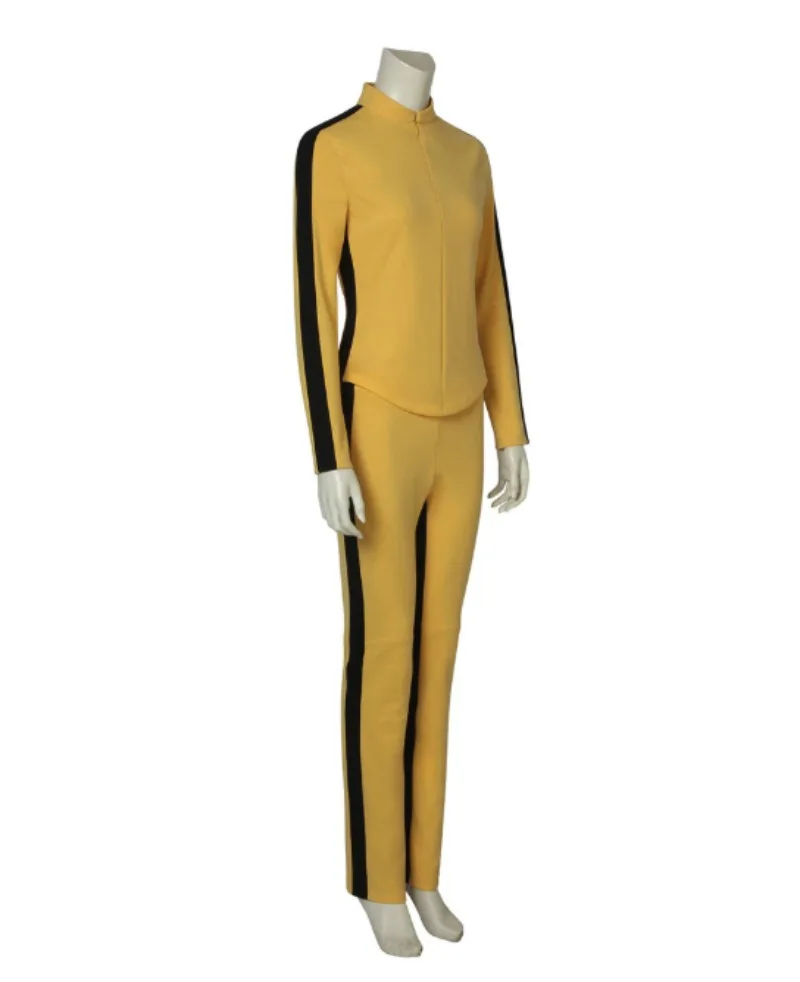 Kill Bill-Inspired The Bride Yellow Jumpsuit Cosplay Costume for Adults