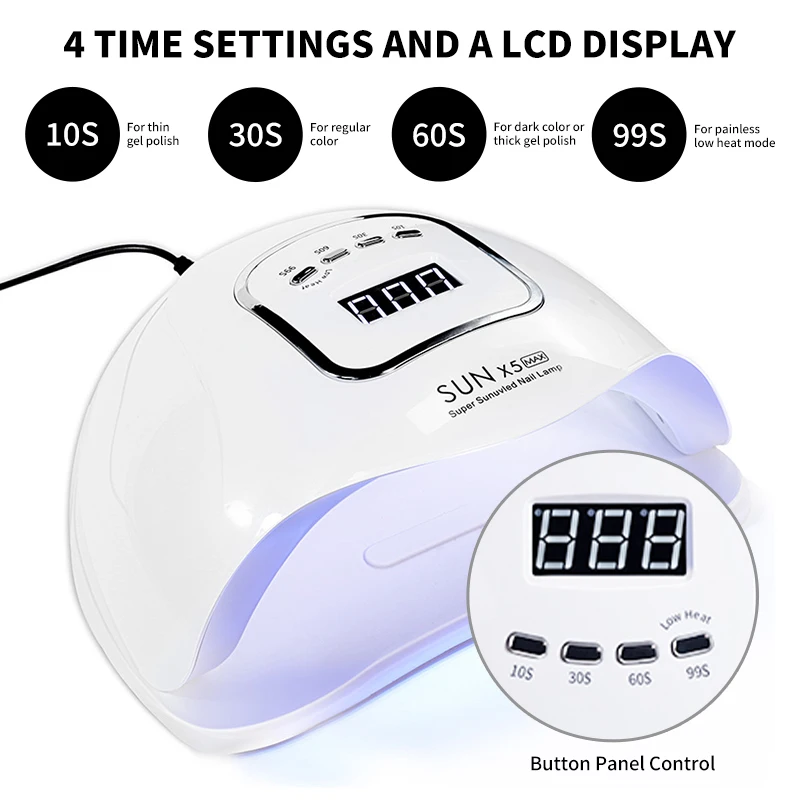 SUN X5 MAX Nail Drying Light With Intelligent Sensor LED Nail Dryer For Remover Gel Polish Equipment Tool nail lamp