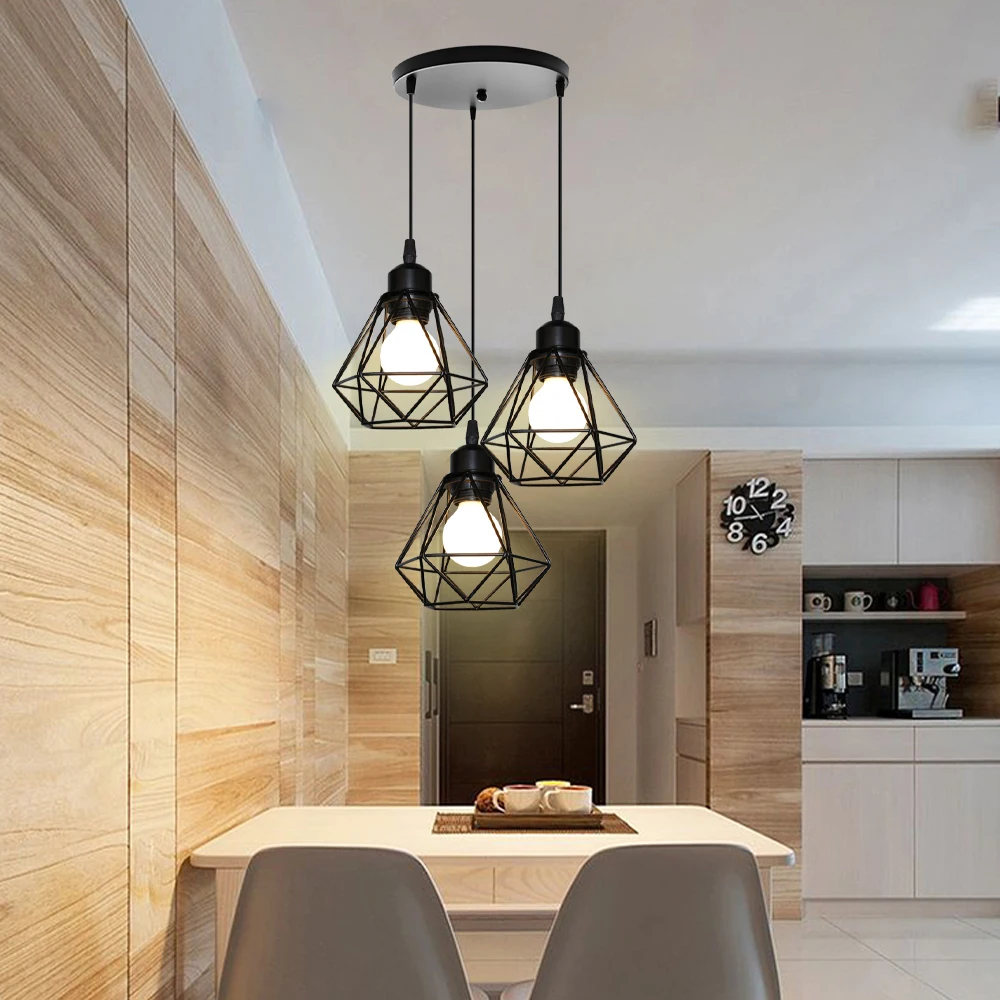retro ceiling pendant lamp iron design
