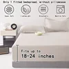 1 ultra deep pocket bed sheet, bedroom pure white matte bed sheet, soft and breathable bedding (suitable for 45-60cm mattresses) 2