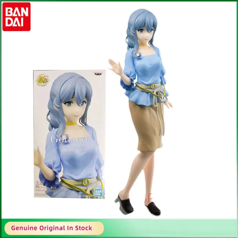 

BANDAI Original EXQ Fleet Girls Collection Kancolle HSwMS Gotland PVC Anime Action Figure WCollection Model Toys Boy Gifts
