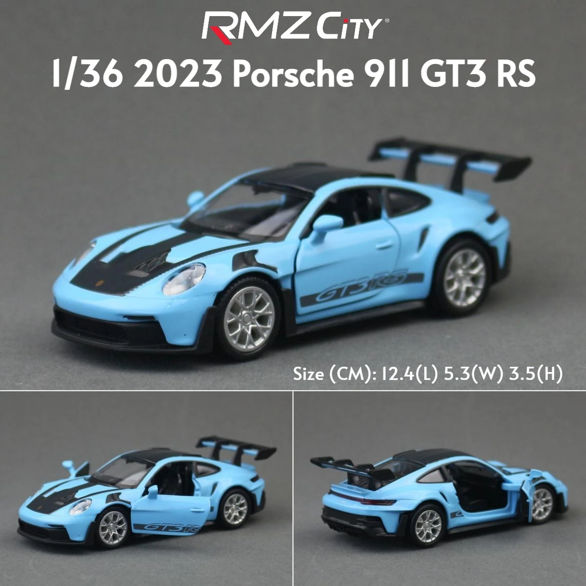 1/36 Porsche 911 GT3 918 Spyder Taycan Toy Car Racing Model RMZ