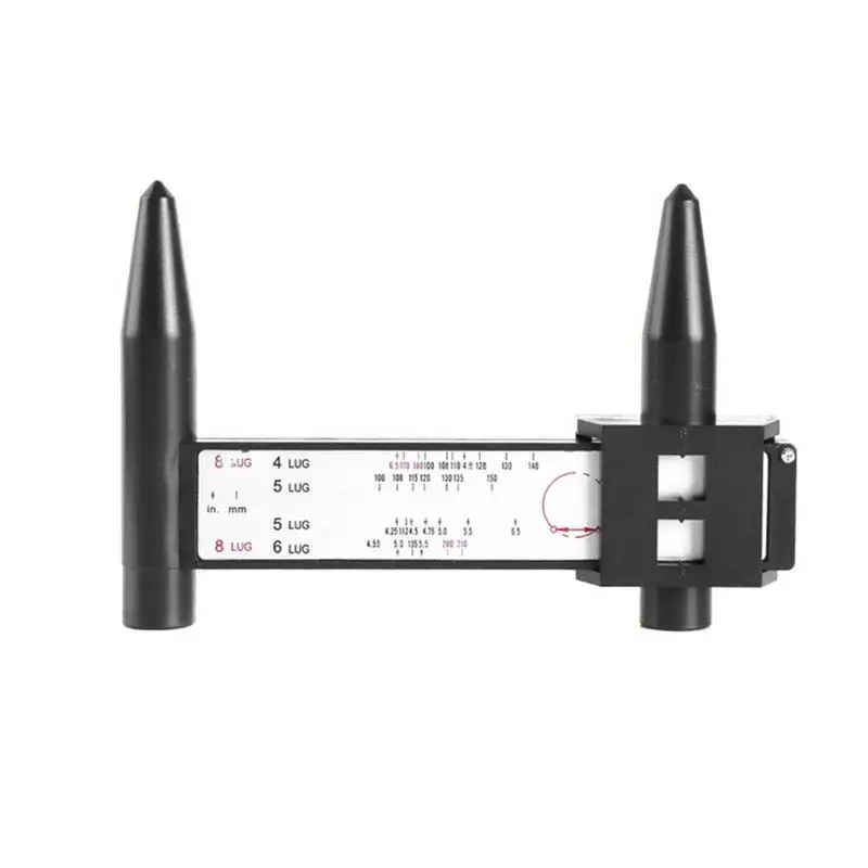 

Measuring Gauge For PCDs 8 Lugs Sliding PCDs Ruler Automotive Wheel/Rim Bolt Pattern Measuring Tool PCDs Ruler Sliding Caliper