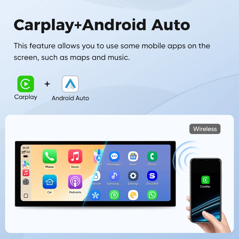 Radio para Auto AINAVI para MAZDA 6, Carplay Serie GL, Android Auto Inalámbrico, Multimedia para Auto, Pantalla Táctil IPS 2K 2440*900, BT 5.0, Estéreo para Auto 5