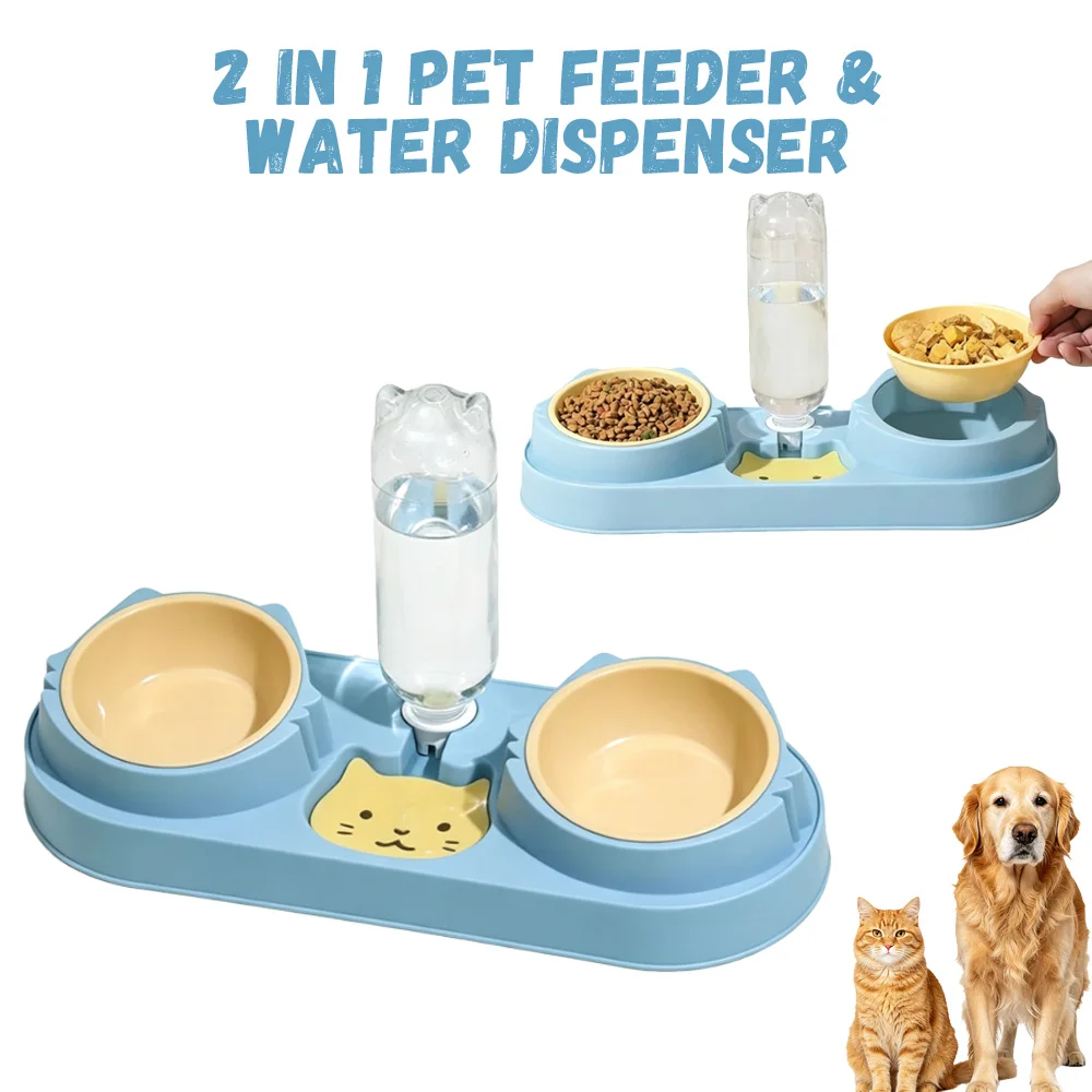 Tilted Cat Feeder Set 1