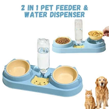 Tilted Cat Feeder Set 1