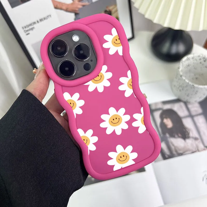 Daisy Flowers Candy Color Soft Phone Case Cover