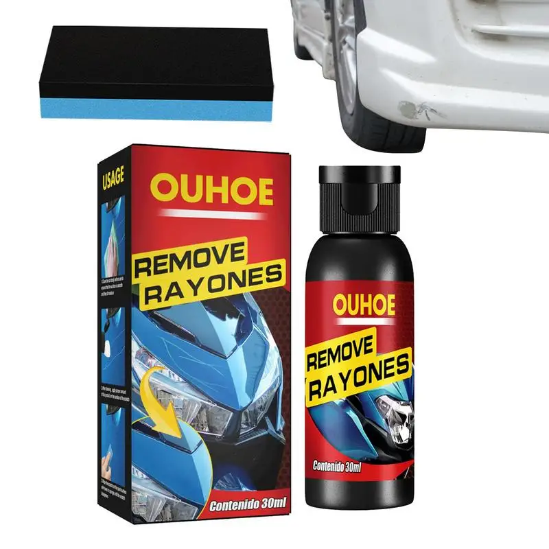 

Car Paint Scratch Remover 1.01oz Professional Auto Scratch Filler Scratch Repair Fluid Polishing With Sponge Maintain Car Paint