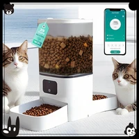 Pet Double Bowl Automatic Feeder Cat Cat Food Dog Food Self-Service Machine Smart Dog Bowl 1