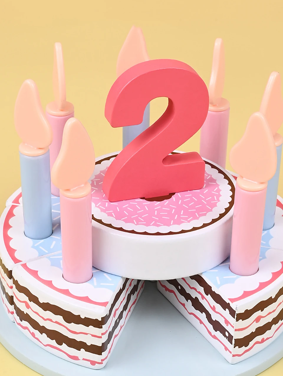 Wooden Birthday Cake & Tea Party Set