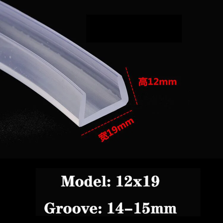 PROFILI A U 1-15 Mm Profilo Di Presa Protezione Bordi Silicone Fascia