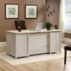 Sauder Edge Water Executive Desk, L: 65.12" x W: 29.53" x H: 29.37", Chalked Chestnut 5