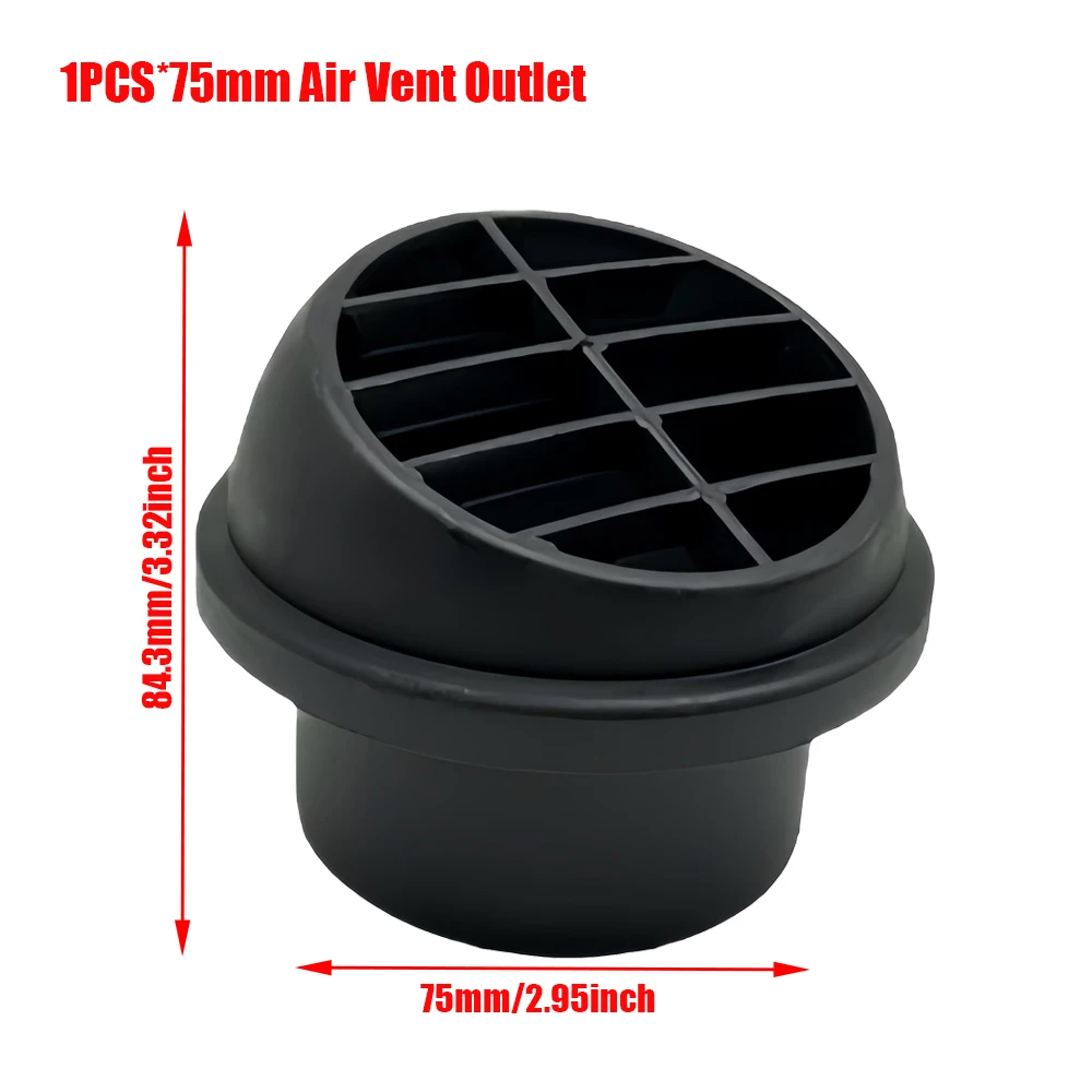 Versatile 75mm Diameter Air Diesel Heater Exhaust Connector Tube