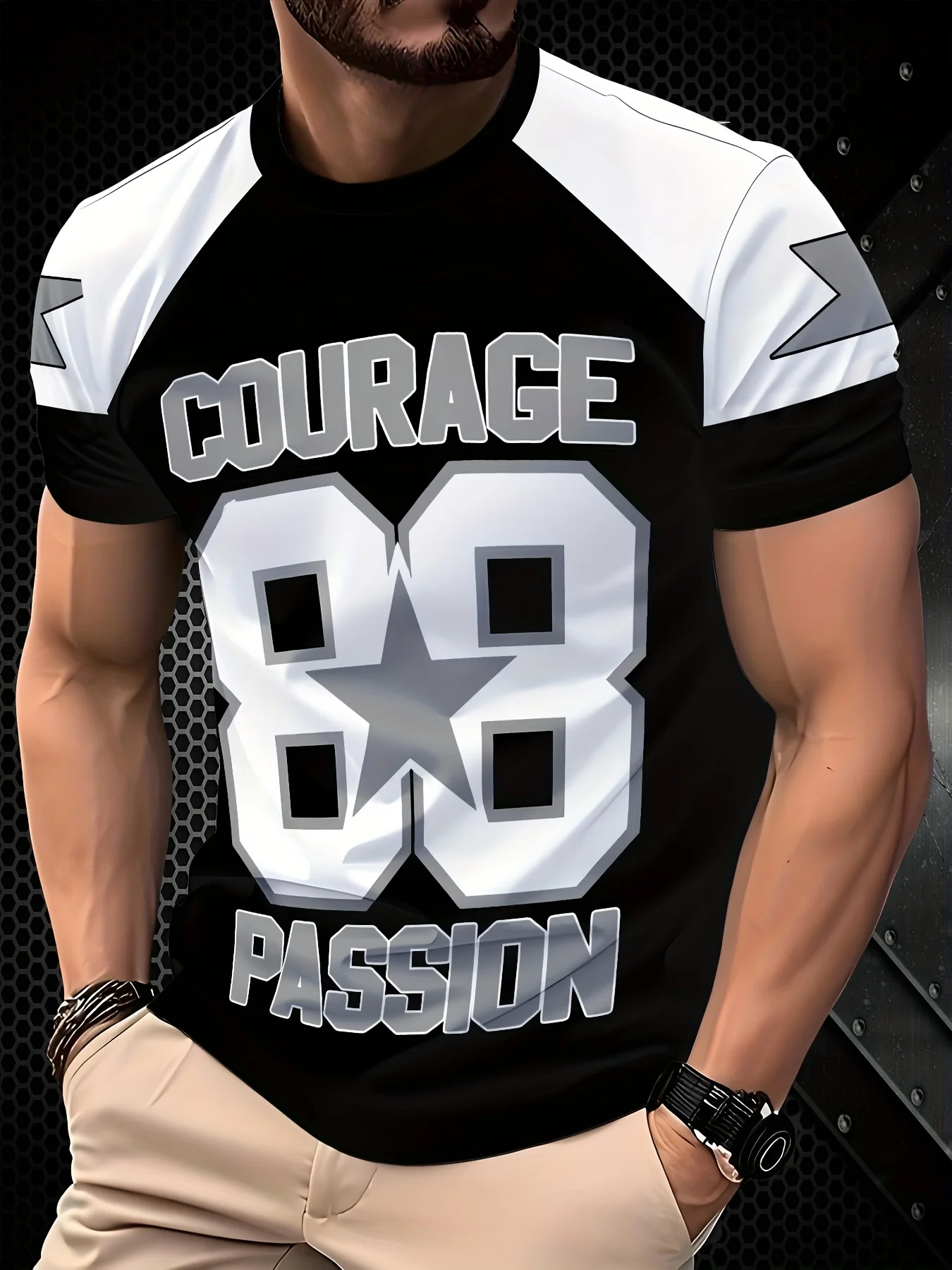 Men's Breathable Polyester T-Shirt -
