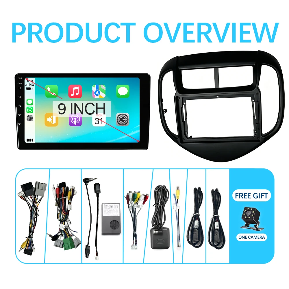 Radio Multimedia Inalámbrica Carplay con Android 14, Reproductor de DVD para Chevrolet Sonic 2017-2022, Navegación con Video, GPS, Android Auto, WIFI