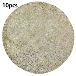 Elegant Gold Foil Mesh Round Placemats - 33cm (10)