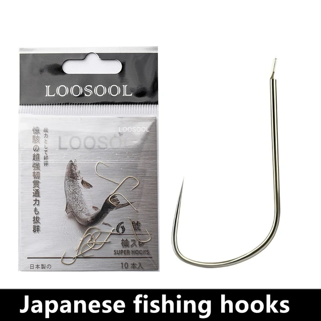 LOOSOOL SODE BL Small Fishing Hooks Japan High Carbon Steel Crucian Carp  Bream Freshwater Saltwater Japanese