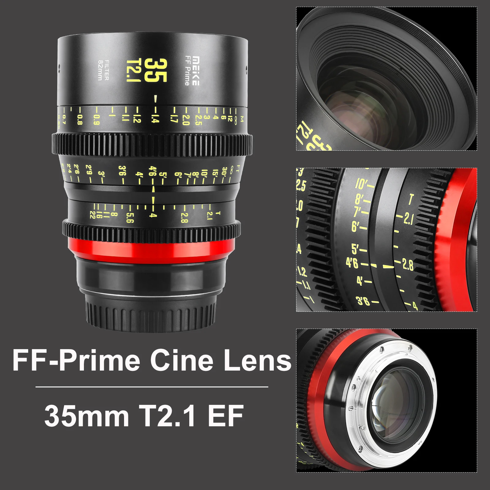 메이케 프라임 35mm T2.1 시네 렌즈 (풀프레임 시네마 카메라 시스템용), 캐논 C700 C500II, 베니스, FX3 FX6, FX9 호환