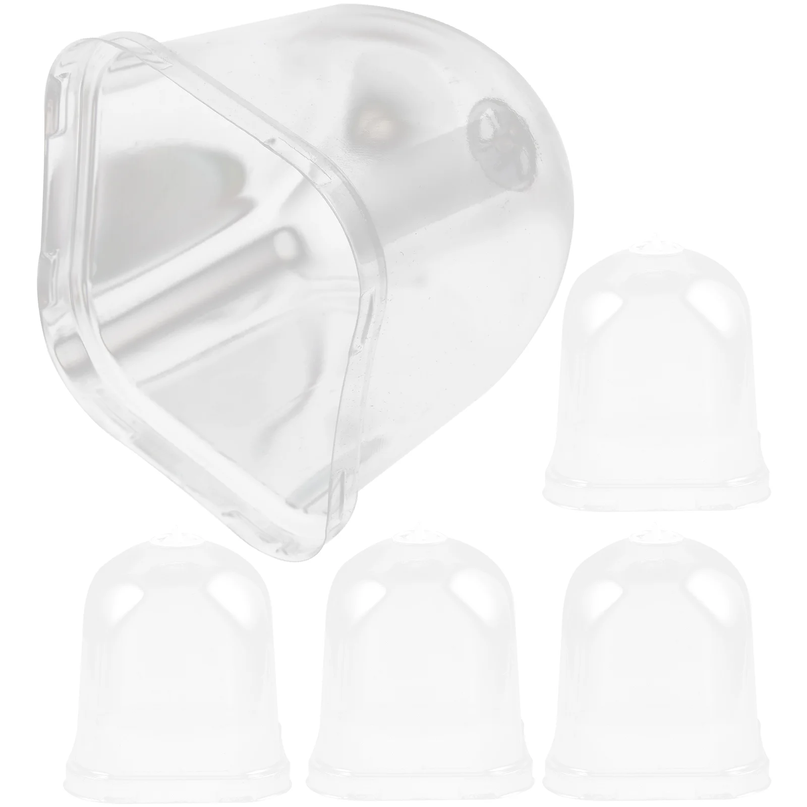 

5 Pcs Plant Cover Plastic Protect Dome Bell Covers with Planter Protective Humidity