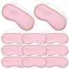 16 Pcs Disposable Eye Mask Masks Cotton for Sleeping Black Face Soft Polyester Men Blindfold Child Ear Buds 3