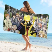 A-Assassination C-Classroom Bath Towel Microfiber Soft Water Absorbing Breathable For Girl Kids Decorative Cartoon Beach Towel 2