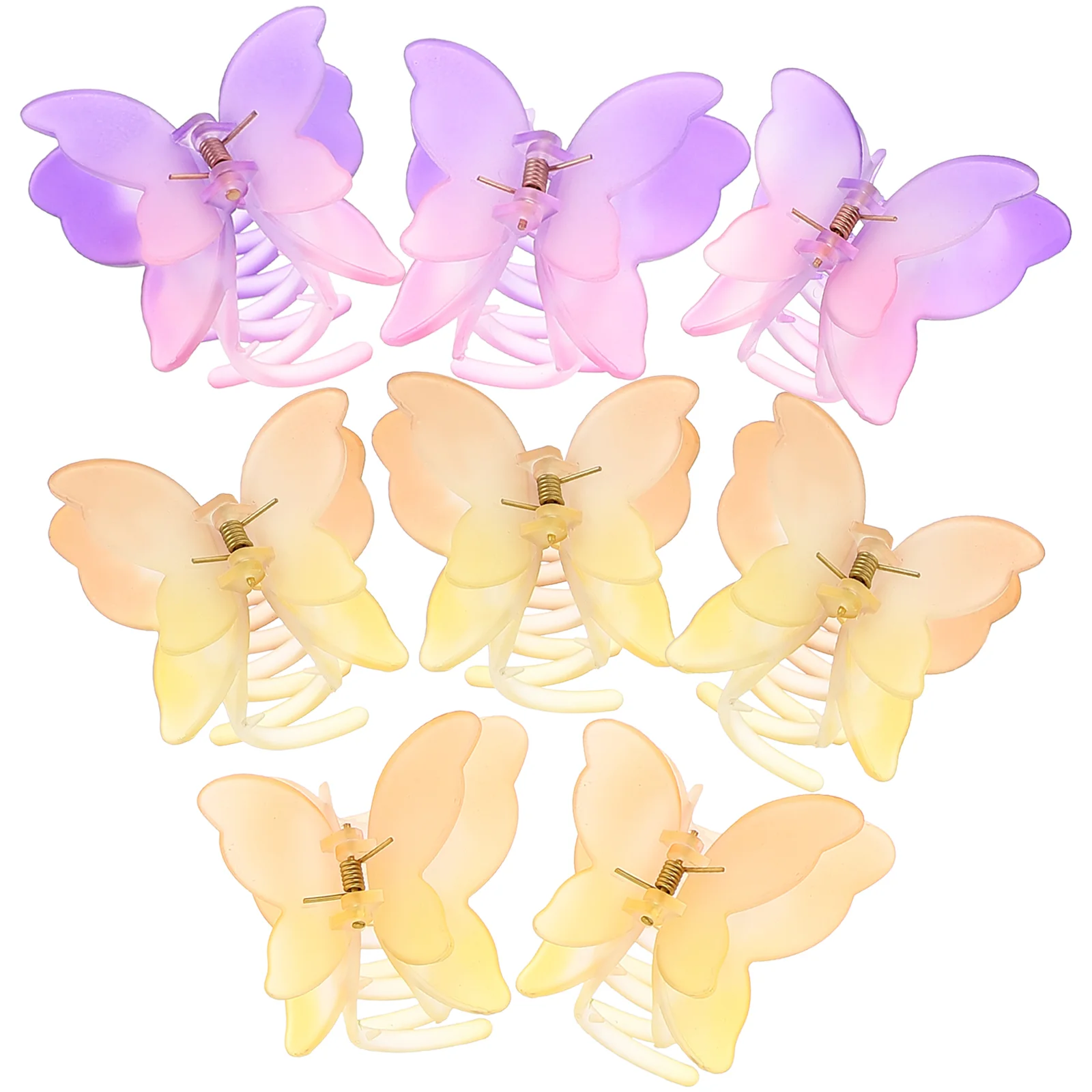 

8 Pcs Hairpin Clips for Women Girls Hairpins Summer Claw Thick Butterflies Plastic Barrette Clamp Miss