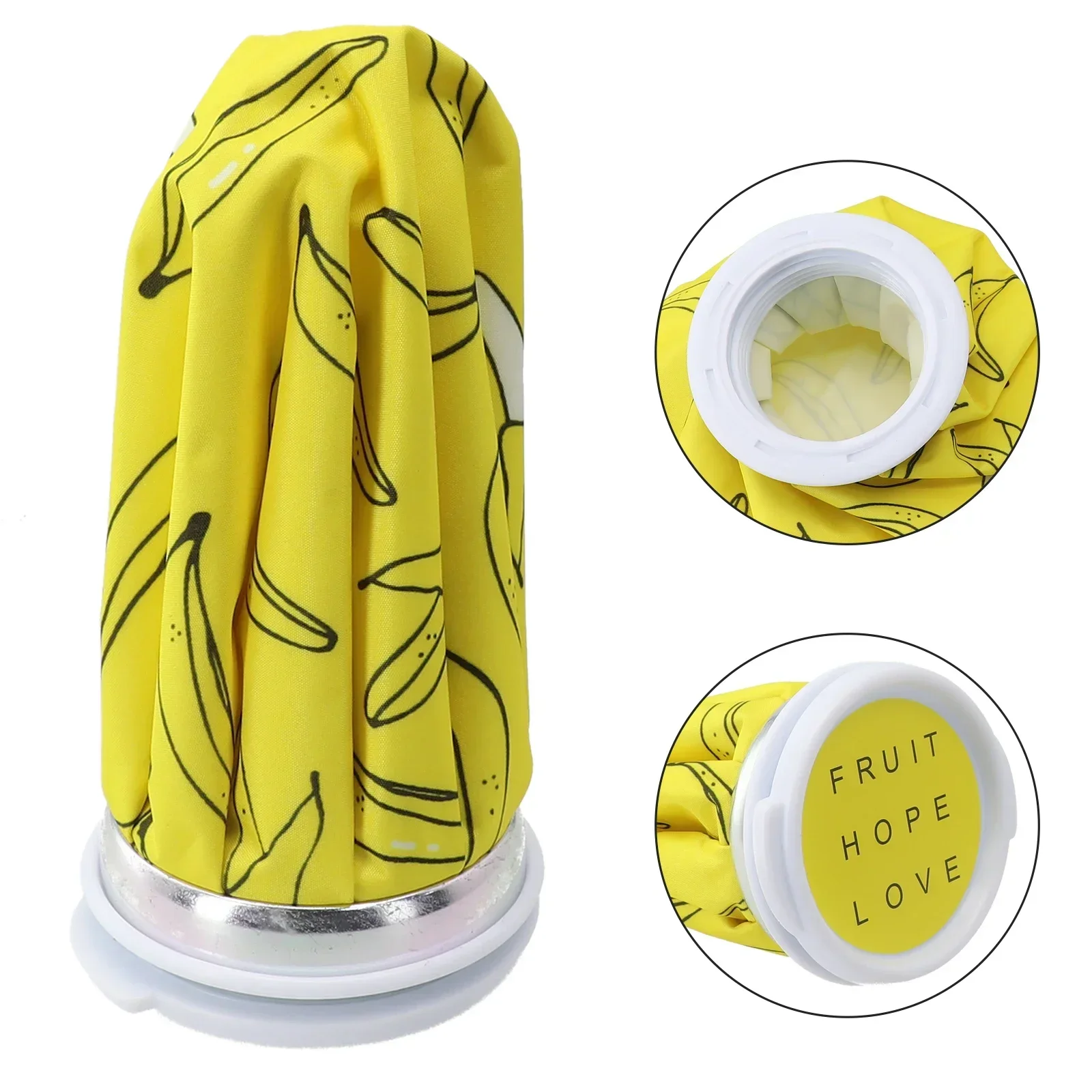 Reusable ice bag, cold and hot compress, immediate relief, stay dry design, essential for home, physical cooling