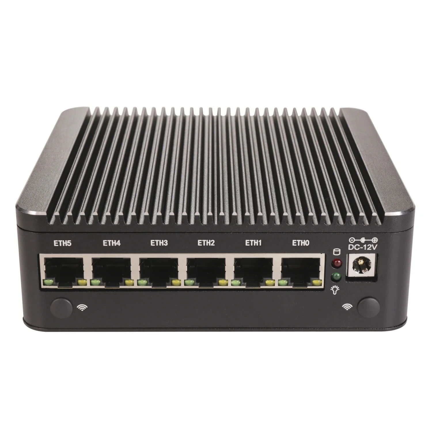 Intel N100 6 Lans i226-V 2.5G Firewall Soft Router Solid DDR4 NVMe 1*COM Type-C pfSense OPNsense ESXi Fanless Mini PC Computer 5