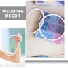 30Pcs DIY Hanging Plastic Rings Dreamcatcher Round Hoops White Circles DIY Wedding Wind Chime Hanging Decorations Accessory 4