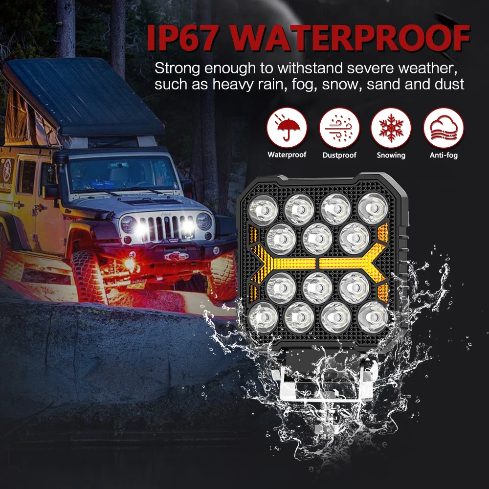 4" Work LED Headlight Light Auto Fog Light Led Light Bar Round Fog Light for Mot