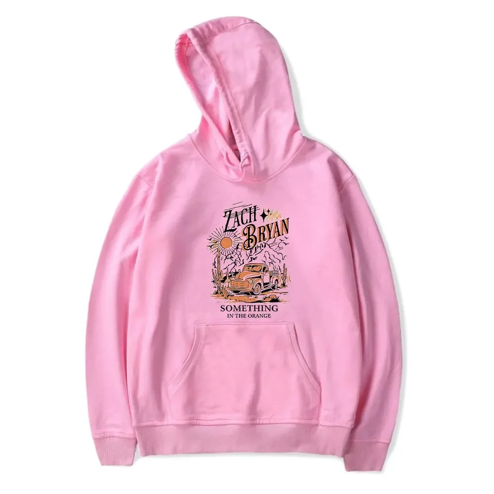 Zach Bryan Algo na Laranja Hoodie Sweatshirt Mulheres Homens Manga Longa Moda Pullover Roupas 2024