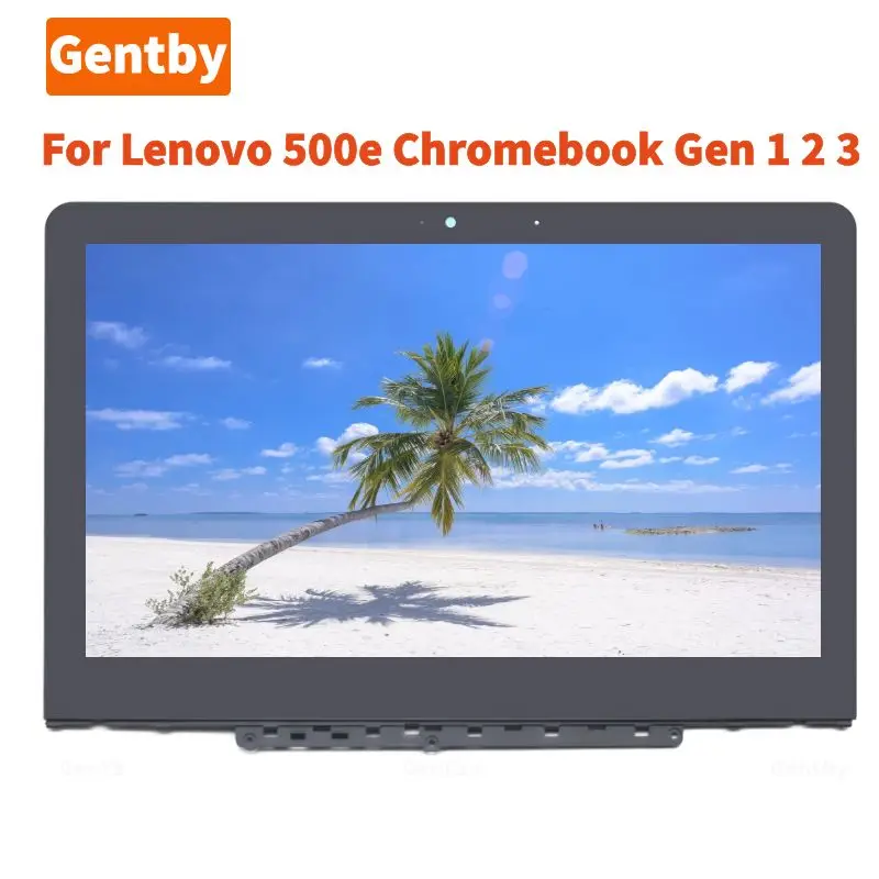 new-b116xab013-116-inch-touch-screen-for-lenovo-500e-chromebook-gen-2-lcd-screen-display-assembly-with-beze-5d10t79593