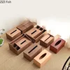 Cross Walnut Wood Tissue Boxes Household Paper Towel Case Living Room Coffee Table Removable Tissue Box Holder Home Decoration 4
