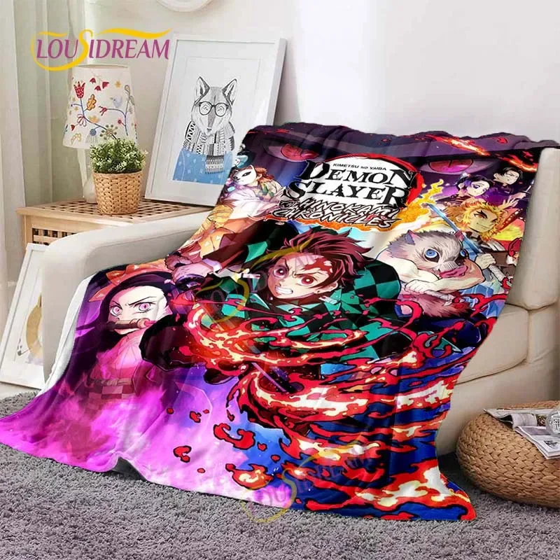 Japanese anime Demon Slayer printed blanket living room bedspread sofa travel office throw blanket quilt 5 size 3