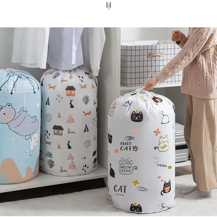 Large Capacity Foldable Clothes Organizers Storage Bag Container Quilt Pillow Wardrobe Organizer Dustproof Bedding Storage Pouch 3