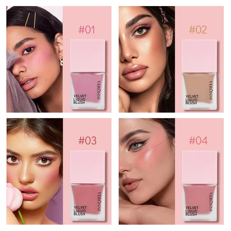 Liquid Blush Soft Velvet matte Blusher Make up Lightweight cream Blush Makeup for Long-Lasting Cheek Tint Cream Blush cosmetics 4