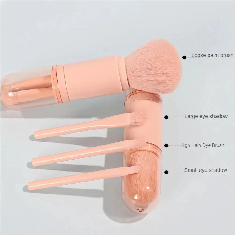 4 In 1 Makeup Brush Mini Eye Shadow Brush Powder Convenient Makeup Beauty Tools makeup brush set makeup brush makeup tool set makeup tool
