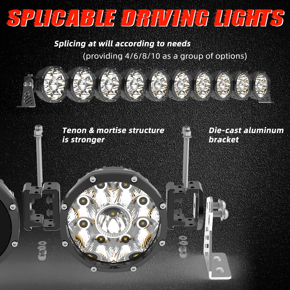 오프로드 바라 LED 라이트 바, 4x4 kc, Hilites Pro6, 4x4 UTV, 12V, 24V, 32 인치